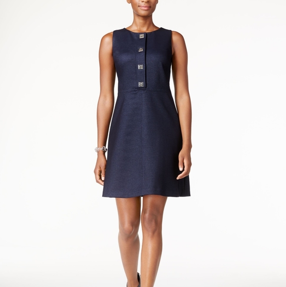 Tommy Hilfiger Dresses & Skirts - Tommy Hilfiger Navy Turnkey A-Line Dress Size 10